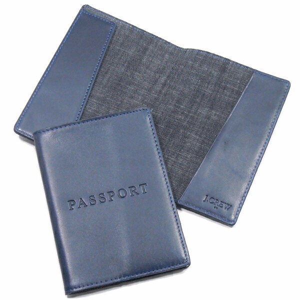 J.CREW【本革★日本旅券対応★プレゼントにも◎】レザー パスポートケース【ネイビー 紺】新品 ジェイクルー ブランド メンズ レディース 男女兼用 Ralp...