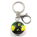 NO BRAND【両面あり★ドラ焼きのような円盤型★タイプ5】BOB MARLEY キーホルダー【透明 クリア】新品 ノーブランド ボブマーリー キーループ メンズ レディース 男女兼用 Reggae ルーツ レゲエ ラスタカラー CROSS COLOURS クロスカラーズ Urban Outfitters【NEW YORK買付】