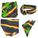 NO BRANDマリファナ バンダナ新品 メンズ レディース 男女兼用 ノーブランド Reggae レゲエ 麻 HEMP ヘンプ WEED ウィード ガンジャ ダンス 衣装 直輸入