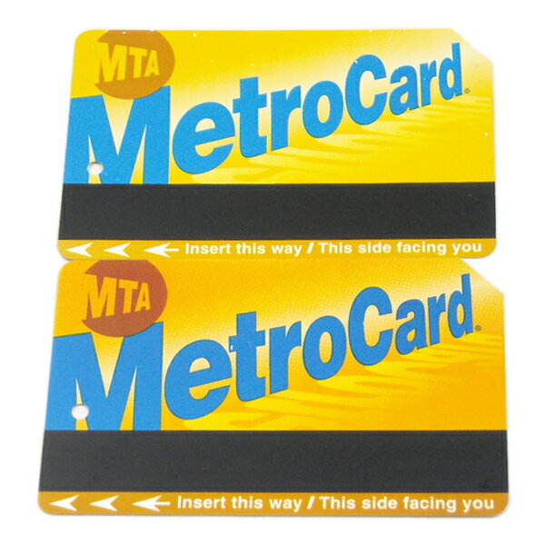 MTA【使用済み★2枚セット★NEW YORK Metro Card】メトロカード【イエロー 黄】ニューヨーク 地下鉄 サブ..