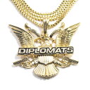 金メッキ【HARLEMの英雄ディプセット★ベネチアンチェーン】DIPLOMATS ネックレス【ゴールド/60cm】新品 メンズ レディース 男女兼用 ハーレム ニューヨーク 東海岸 King Ice TSS ADVANCE BLING BLING ブリンブリン B系 ヒップホップ ダンス HIP HOP【NEW YORK買い付け】