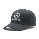 FUDE【ストラップバック★フリーサイズ】Mercedes Benz ベースボールキャップ【ブラック 黒白】新品 メルセデス ベンツ 外車 ドイツ 企業ロゴ メンズ レディース 男女兼用 スナップバック キャップ NEWHATTAN ニューハッタン ヒップホップ ダンス HIP HOP【NEW YORK買付け】