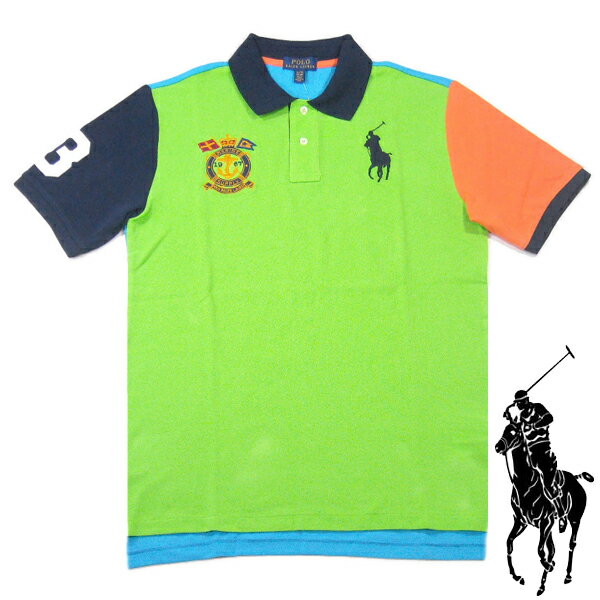 Ralph Lauren【BOYSサイズ★旬のカラーブロック】BIG PONY 半袖 ポロシャツ【ライム/ブルー/オレンジ/ネイビー】新品 ラルフローレン ボーイズ メンズ POLO SPORT ポロスポーツ RRL ダブルアールエル TOMMY HILFIGER ヒップホップ ダンス 90年代 HIP HOP【NEW YORK買い付け】