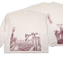 オリジナルTシャツ Slyder ORIGINAL【5.6oz★20周年記念モデル★両面プリント】Still diggin' NYC 長袖 Tシャツ【サンドベージュ】新品 スライダー オリジナル メンズ Brooklyn Bridge 自由の女神 Apollo Theater ハーレム Yankee Stadium ヤンキース MLB ヒップホップ ダンス HIP HOP