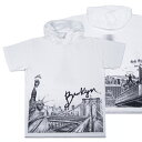 Slyder ORIGINAL【フード付き★5.6oz★20周年記念モデル★両面プリント】Still diggin 039 NYC 半袖 Tシャツ【ホワイト 白】新品 スライダー オリジナル メンズ パーカー Brooklyn Bridge 自由の女神 Apollo Theater ハーレム MLB Yankee Stadium ヒップホップ ダンス HIP HOP