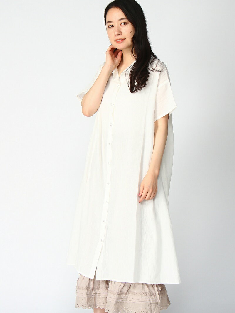 【SALE／30%OFF】柄アソートシャツワンピース Samansa Mos2 サマンサモスモス ワンピース・ドレス シャツワンピース レッド ベージュ ネイビー ブルー ホワイト【RBA_E】【送料無料】[Rakuten Fashion]