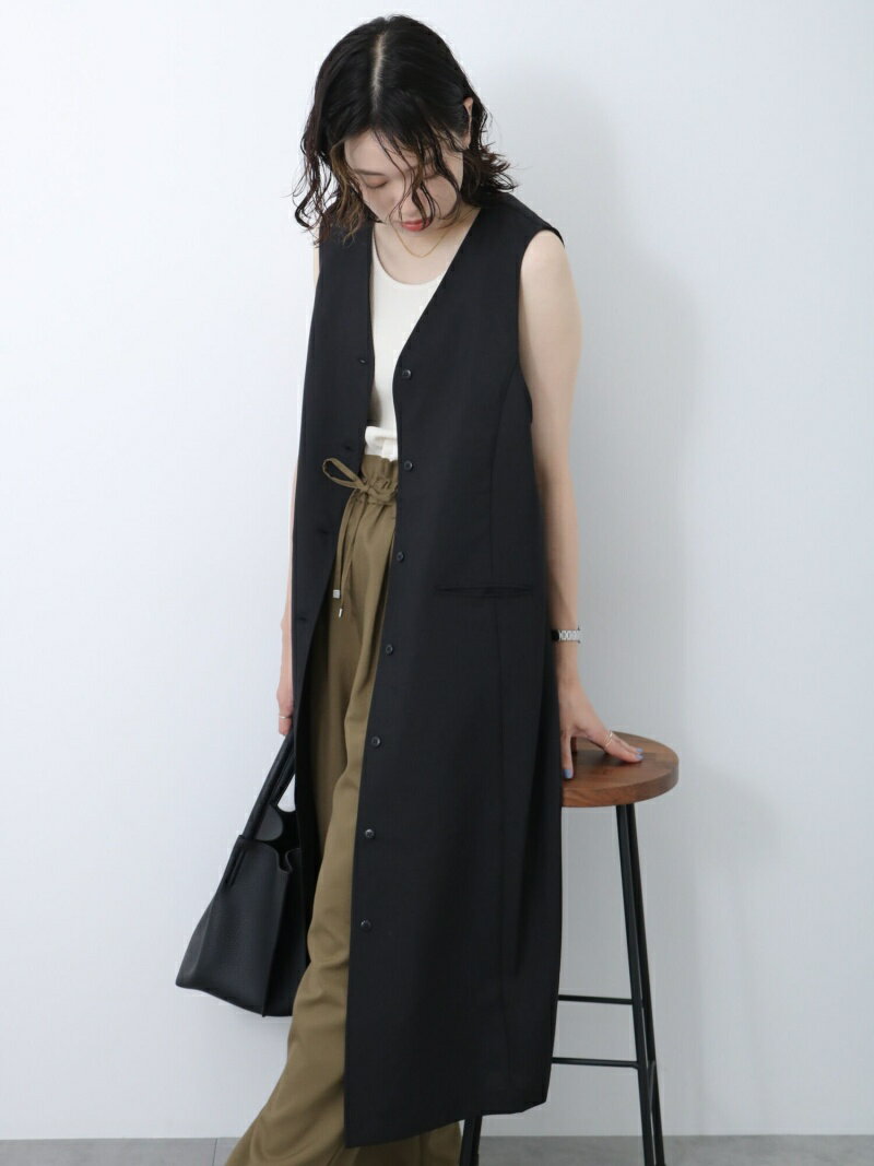【SALE／55%OFF】◎ジレワンピース Samansa Mos2 blue サマンサモスモス ワンピース・ドレス ワンピース ブラック カーキ ベージュ【RBA_E】[Rakuten Fashion]のサムネイル