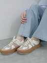 【SALE/9%OFF】ジャーマントレーナー厚底スニーカー Samansa Mos2 blue サマンサモスモス シューズ・靴 レースアップ・ドレスシューズ ブ...
