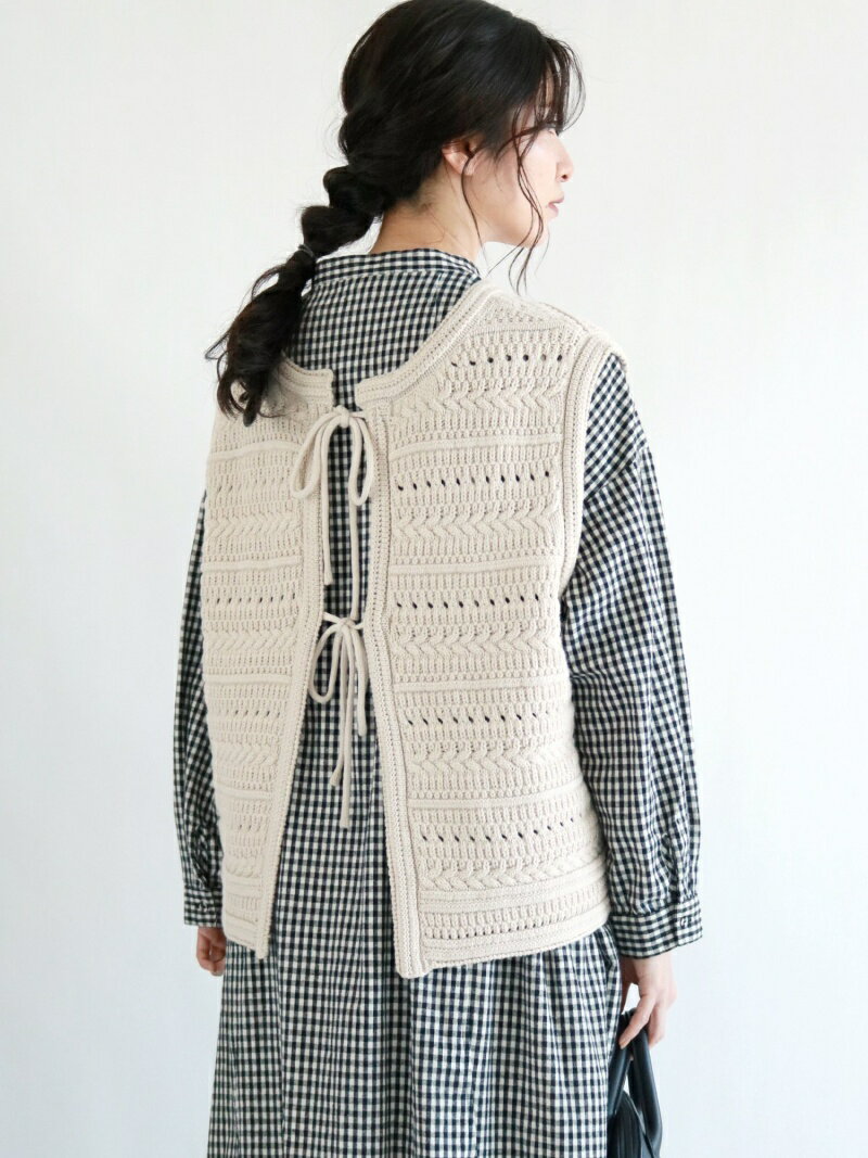 【SALE／68%OFF】Samansa Mos2/◎かぎ針風ニットベスト Samansa Mos2 サマンサモスモス トップス その他のトップス ブラウン グレー ホワイト ベージュ【RBA_E】[Rakuten Fashion]のサムネイル