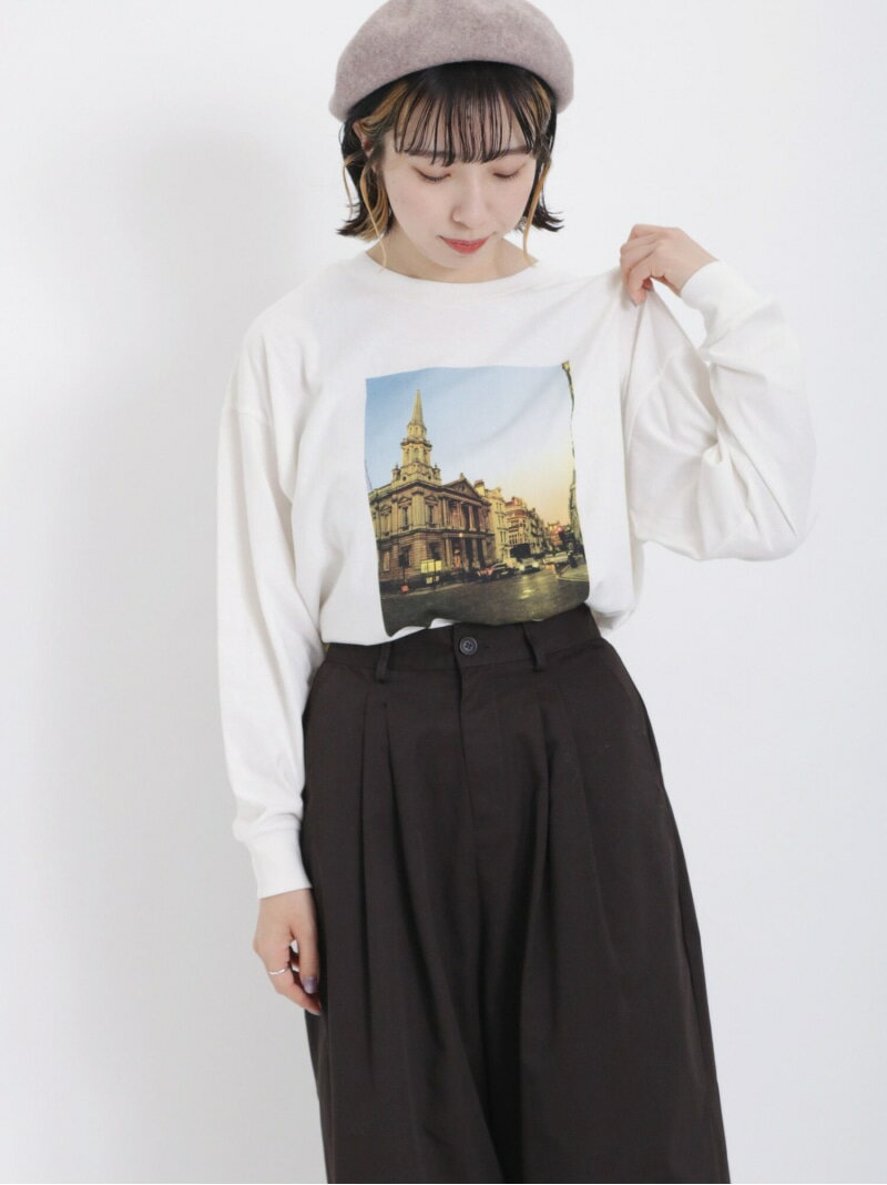 【SALE／50%OFF】プリントアソートロングTシャツ Samansa Mos2 サマンサモスモス トップス カットソー・Tシャツ ホワイト ベージュ グレー【RBA_E】[Rakuten Fashion]のサムネイル