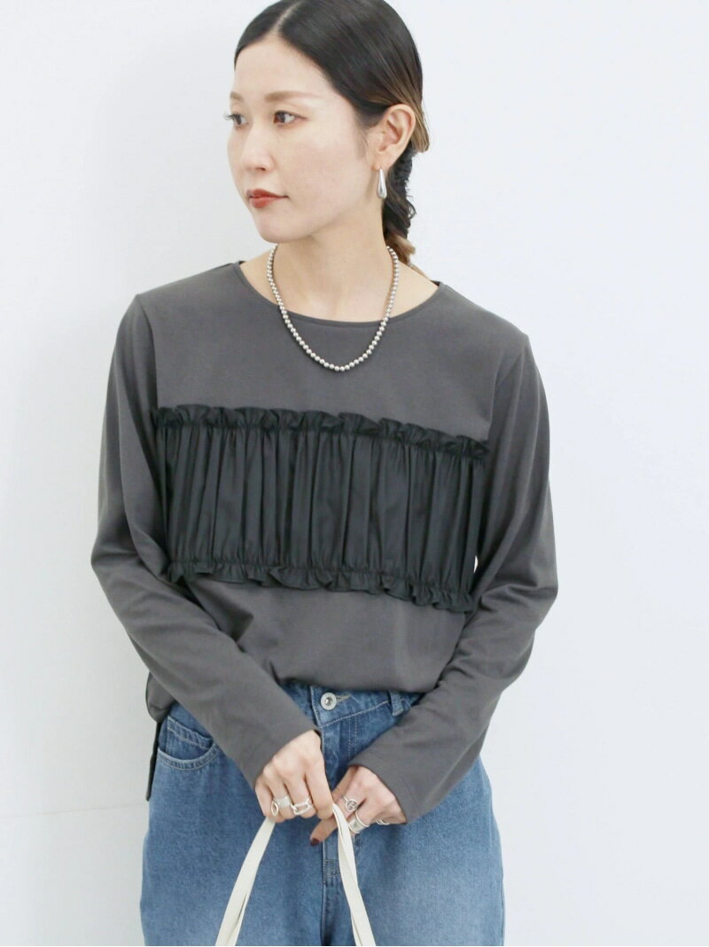 【SALE／60%OFF】ビスチェドッキングカットソー Samansa Mos2 blue サマンサモスモス トップス カットソー・Tシャツ ブラウン ベージュ グレー【RBA_E】[Rakuten Fashion]