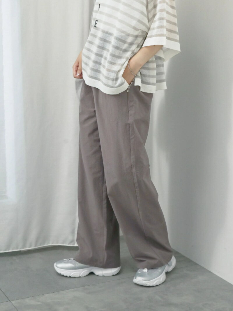 【SALE／69%OFF】ハイウエストワイドイージーパンツ Samansa Mos2 blue サマンサモスモス パンツ その他のパンツ グレー ブラック ベージュ【RBA_E】[Rakuten Fashion]