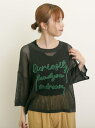 【SALE/60%OFF】テープロゴ刺繍ニットプルオーバー Samansa Mos2 サマンサモスモス トップス ニット イエロー ベージュ グレー【RBA_E...