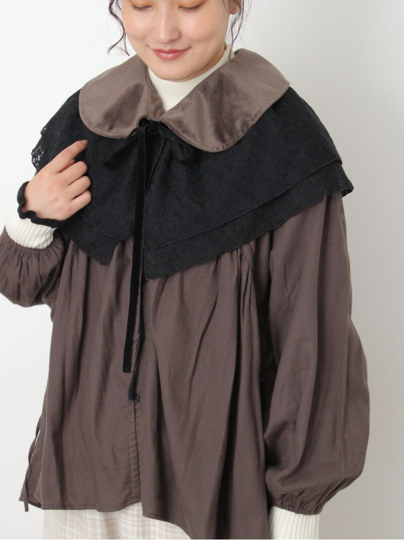 【3WAY】レイヤード付け襟 Samansa Mos2 サマンサモスモス アクセサリー・腕時計 その他のアクセサリー・腕時計 ベージュ【送料無料】[Rakute...