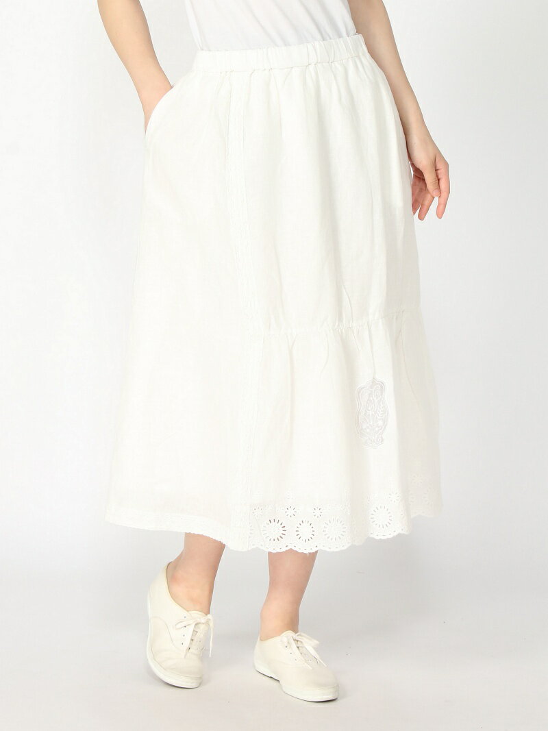 【SALE／50%OFF】レースパッチワークスカート Samansa Mos2 サマンサモスモス スカート フレアスカート ホワイト グレー【RBA_E】【送料無料】[Rakuten Fashion]のサムネイル