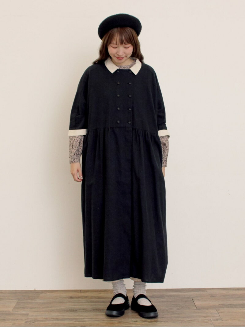 【S/Mサイズ】ドルマンスリーブギャザーワンピース Samansa Mos2 サマンサモスモス ワンピース・ドレス ワンピース ブルー ブラック ブラウン ベージュ【送料無料】[Rakuten Fashion]