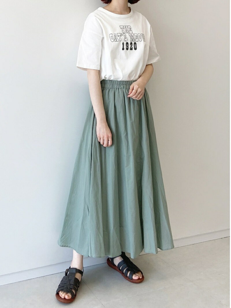 【SALE／68%OFF】Samansa Mos2 blue/フレアギャザースカート Samansa Mos2 blue サマンサモスモス スカート その他のスカート グリーン グレー ブルー ベージュ【RBA_E】[Rakuten Fashion]のサムネイル