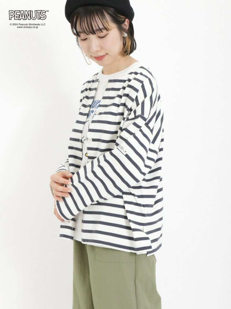 サマンサモスモス 服 レディース 【SALE／17%OFF】【PEANUTS*SamansaMos2】2WAYボーダーロンT Samansa Mos2 サマンサモスモス トップス カットソー・Tシャツ ホワイト レッド グリーン ベージュ【RBA_E】【送料無料】[Rakuten Fashion]