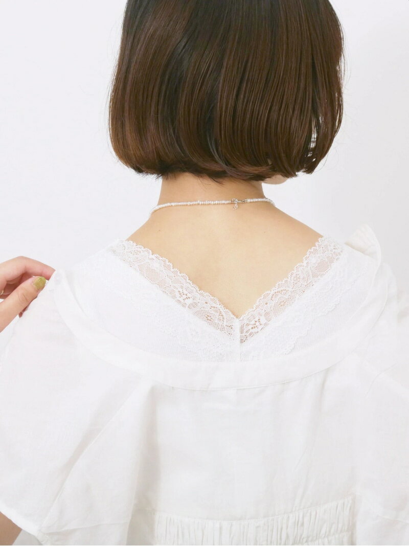 【SALE／50%OFF】前後2way幅広レースタンク Samansa Mos2 blue サマンサモスモス トップス カットソー・Tシャツ ブラック ホワイト グリーン【RBA_E】[Rakuten Fashion]のサムネイル