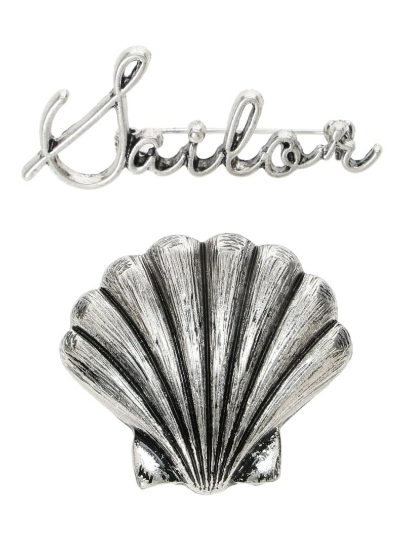 【SALE/60%OFF】サマーモチーフブローチ Samansa Mos2 サマンサモスモス アクセサリー・腕時計 その他のアクセサリー・腕時計 シルバー ゴー...