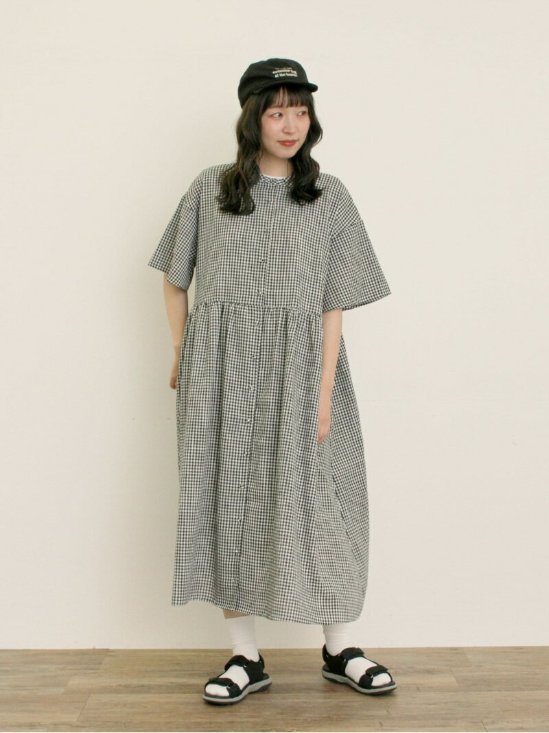 【WEB限定】ちび襟シャツワンピース Samansa Mos2 サマンサモスモス ワンピース・ドレス ワンピース ブ..