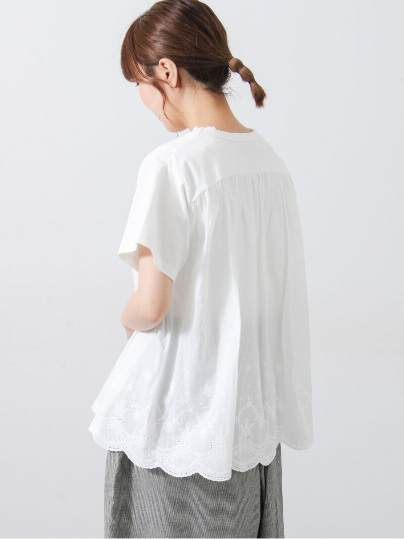 【SALE／30%OFF】【接触冷感】バックスカラップレースTシャツ Samansa Mos2 サマン...