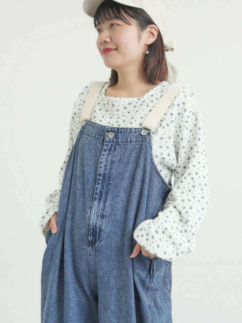 [SALE/30% OFF] Waffle Rose Pattern 2-Way Cut & Sew Top by Samansa Mos2. Available in White, Pink, Beige, and Gray. [RBA_E] [Rakuten Fashion]