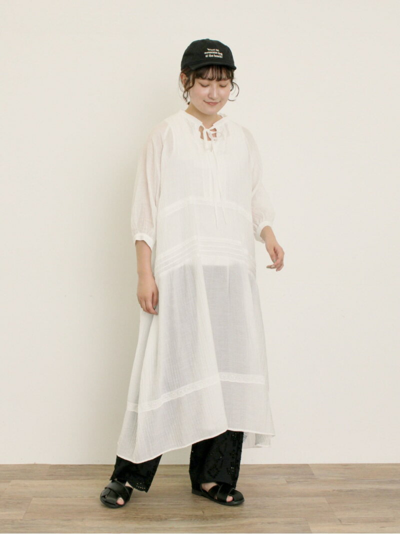 【SALE／60%OFF】【S/Mサイズ】◎レース切替ワンピース Samansa Mos2 サマンサモスモス ワンピース・ド..