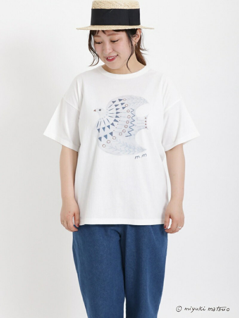 【miyuki matsuo * SamansaMos2】半袖Tシャツ Samansa Mos2 サマンサモスモス トップス カットソー・Tシャツ ホワイト グリーン ベージュ グレー[Rakuten Fashion]のサムネイル