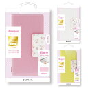 【2セット】 iPhone XS/X 対応 フラワー柄ブックケース「Bouquet」 LP-IPSRLFL