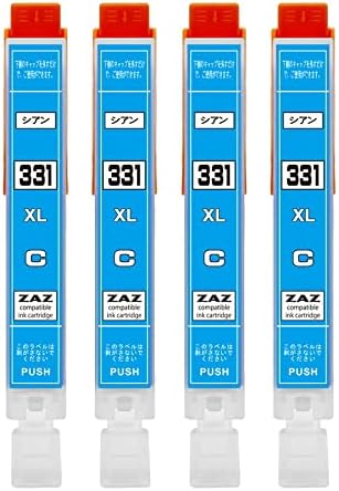 Generic Products - BCI-331XLC 4本セット 互換インク 大容量XLタイプ シアン×4 (BCI-331XL+330XL/6MPのシアン4本） ICチップ付き 残量表示可能 ink-813-2set