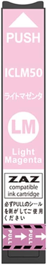 Rakuten - ICLM50 ライトマゼンタ 単品 1本 互換インクカートリッジ ライトマゼンダ 1個 ZAZ ICチップ付き 残量表示可能 インクタンク 1本 1個 バラ売り