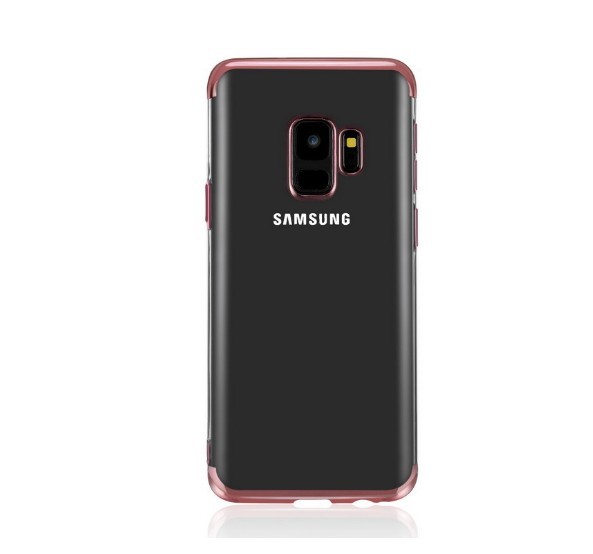 Rakuten - 【処分特価】 Galaxy Note8 スマホケース 背面ケース ソフトケース 縁入りクリアケース フチカラー フレーム TPU素材 マイクロドット加工 密着痕防止 au SC-01K SCV37 ピンクゴールド