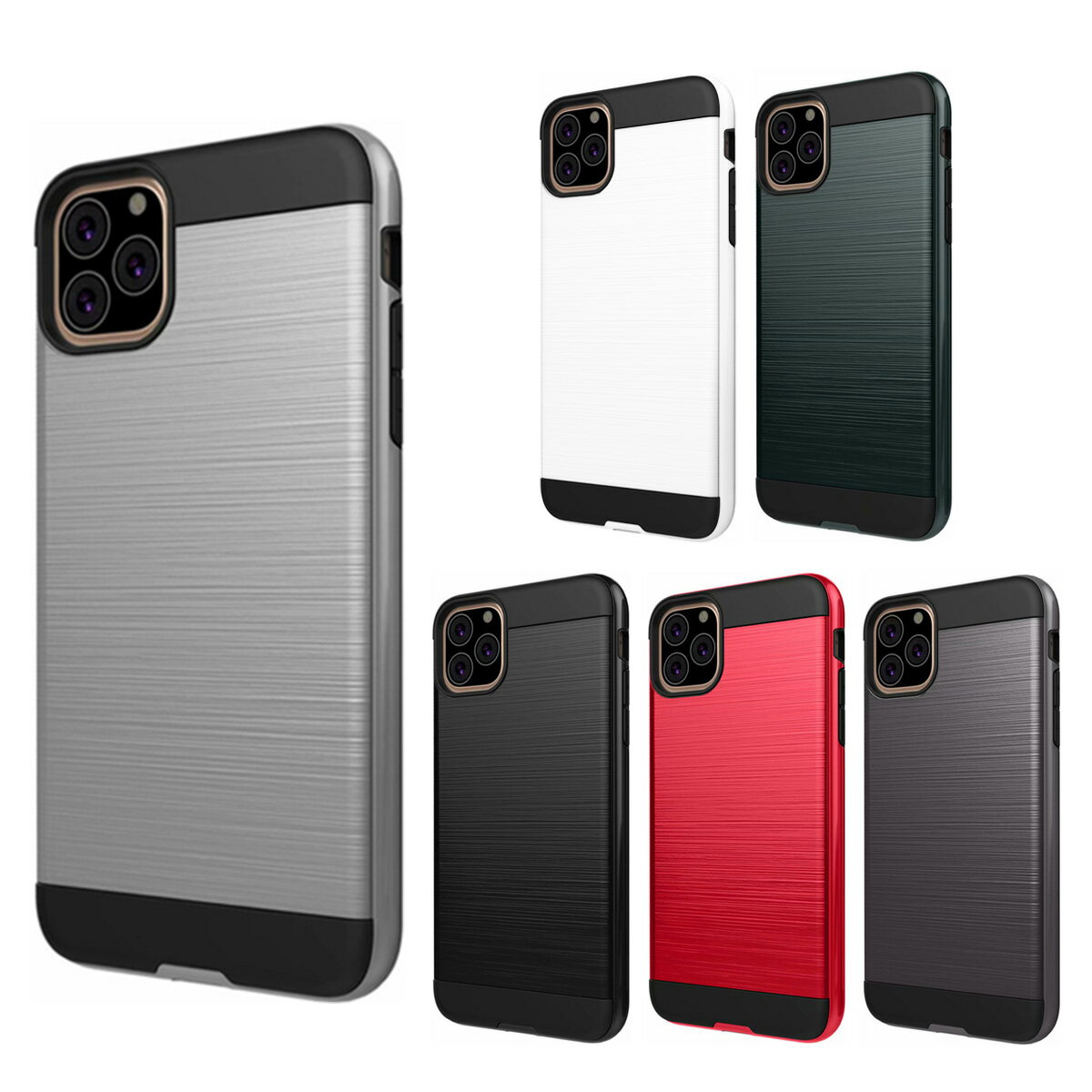 乐天商城 - iPhone 11Pro 対応 ケース カバー 背面タイプ ハイブリッド 二重構造 耐衝撃