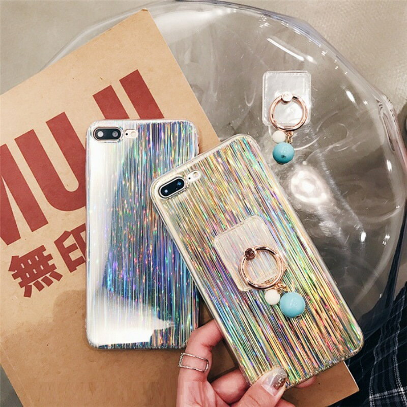 【 送料無料 / メール便 】 iPhone8 iPhone7 iPhone6s ケース ホログラム キラキラ...