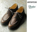 アーペントル ARPENTEUR パラブーツ別注 レザーシューズ グレインレザー ブラウン PRABOOT MIRAGE GRAINED CALF LEATHE...