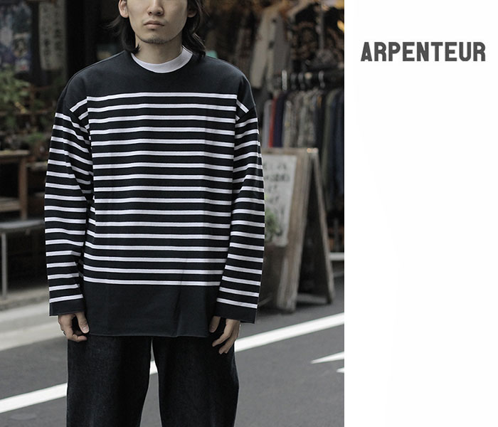 アーペントル ARPENTEUR クルーネック バスクシャツ BASQUE SHIRT (AP-MARINE)