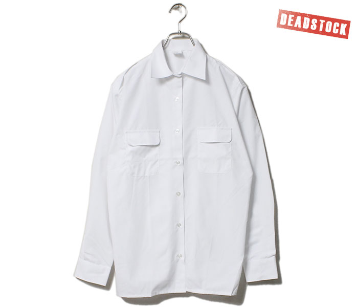 セール 50 OFF フランス軍 海軍 ホワイトシャツ デッドストック FRENCH NAVY WHITE SHIRTS (FRENCH-NAVY-WHITE-SH)