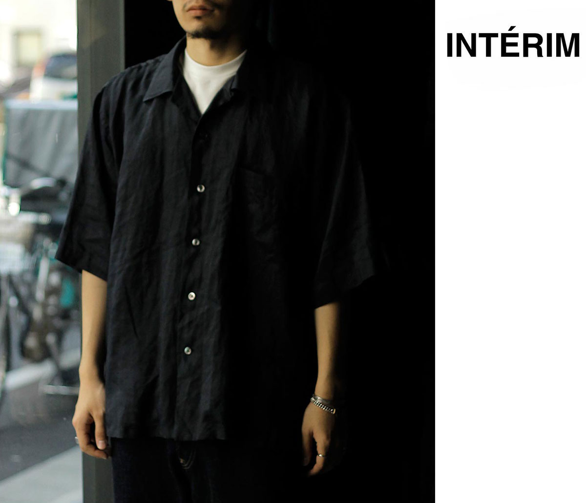 Rakuten - インテリム INTERIM ラミー シアー ローン ハイパービッグ ショートスリーブ オープンカラー シャツ RAMIE SHEER LAWN HYPER BIG S/S OPEN COLLAR SHIRT (IT26S173)