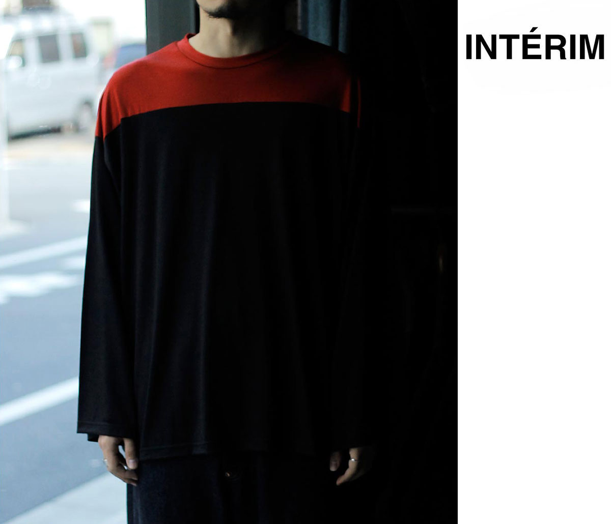 Rakuten - インテリム INTERIM エクストラ ファイン メリノ ウール ジャージー ハイパービッグ フットボール ロングスリーブ Tシャツ EXTRA FINE MERINO WOOL JERSEY HYPER BIG FOOTBALL L/S TEE (IT26S277)
