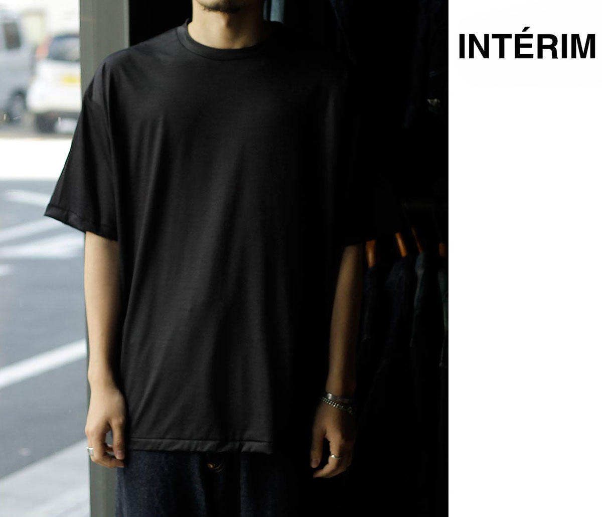 Rakuten - インテリム INTERIM エクストラ ファイン メリノ ウール ジャージー 半袖 Tシャツ EXTRA FINE MERINO WOOL JERSEY S/S TEE (IT26S283)