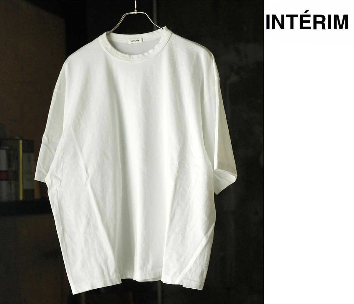 Rakuten - インテリム INTERIM シーアイランド トンプキン ループ ジャージー ハイパービッグ バインダーネック チューブ Tシャツ SEA ISLAND TOMPKINS LOOP JERSEY HYPER BIG BINDER NECK TUBE TEE (IT26S239)