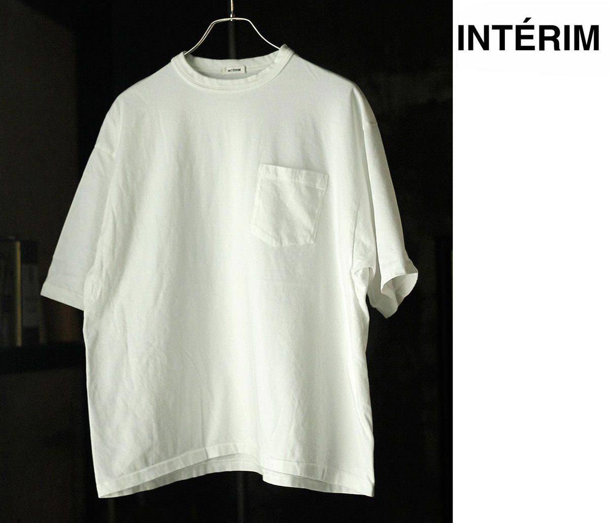 Rakuten - インテリム INTERIM シーアイランド トンプキン ループ ジャージー ハイパービッグ バインダーネック チューブ ポケット Tシャツ SEA ISLAND TOMPKINS LOOP JERSEY HYPER BIG BINDER NECK TUBE POCKET TEE (IT26S241)