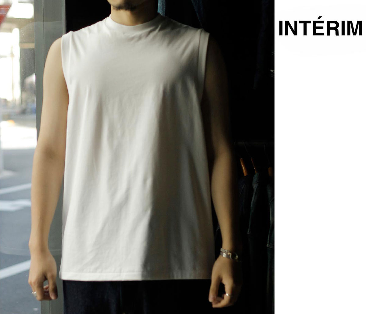 Rakuten - インテリム INTERIM ハイゲージ スビン ジャージー ノースリーブ Tシャツ HIGH GAUGE SUVIN JERSEY N/S TEE (IT26S311)