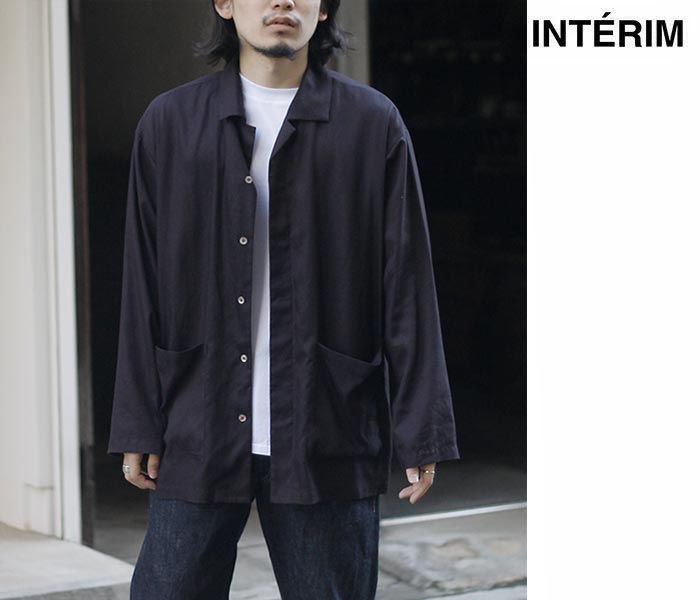 インテリム INTERIM ハイパービッグ レーヨン リネン シャツジャケット HYPER BIG RAYON LINEN SHIRTS JACKET (IT25S011)