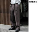 インテリム INTERIM 限定 バスケット ウィーブ 2タック ストレート スラックス LIMITED BASKET WEAVE 2-TUCK STRAIGHT SLACKS (IT23A170)