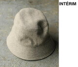 ƥ INTERIM إӡ 륫ߥ ȥꥳ Хåȥϥå HEAVY WOOL CASHMERE TRICOTINE BUCKET HAT (IT23A193)