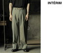 Ce INTERIM MU MoW 2^bN Xg[g XbNX GIZA GABARDINE 2-TUCK STRAIGHT SLACKS (IT24S061)