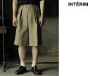 Ce INTERIM l Ch XbNX V[c V[gpc LINEN WIDE SLACKS SHORTS (IT24S071)