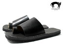 ユッタニューマン JUTTA NEUMANN ANIKO アニコ レザーサンダル ブラック ラティゴレザー ビルケンソール LEATHER SANDAL BLACK LATIGO BIRKENSTOCK SOLE (ANIKO-BLACK-LATIGO-BIRK)